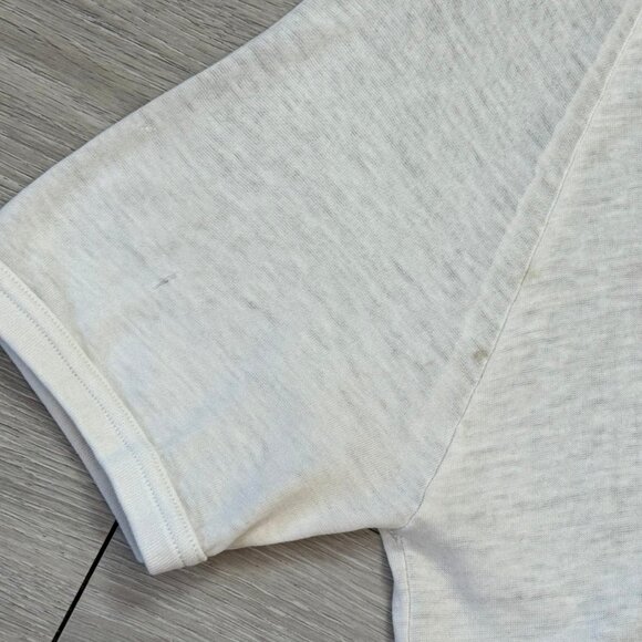 Rare Vintage 80's Hanley Enterprises Racing Ringer Single Stitch T-Shirt - Small - Picture 7 of 9